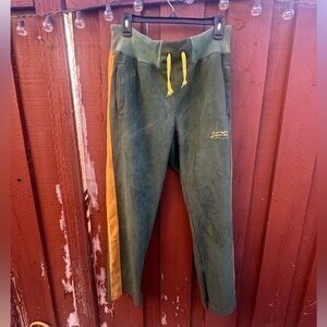 Men's Green and Orange Joggers